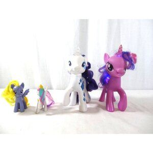 My Little Pony Friendship is Magic Glamour Glow Rarity Light Up Figure 7" and 2